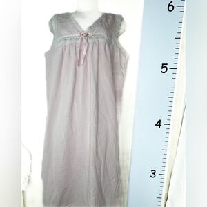 Lorraine Pastel Pink Sleeveless Fairy Nightgown Large